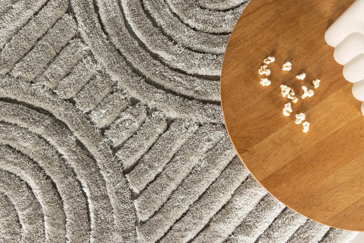 Vloerkleed Elano – voor woonkamer en slaapkamer van polyester & katoen