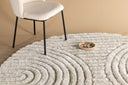 Teppich Paco – mit gerippter Struktur aus Polyester & Baumwolle