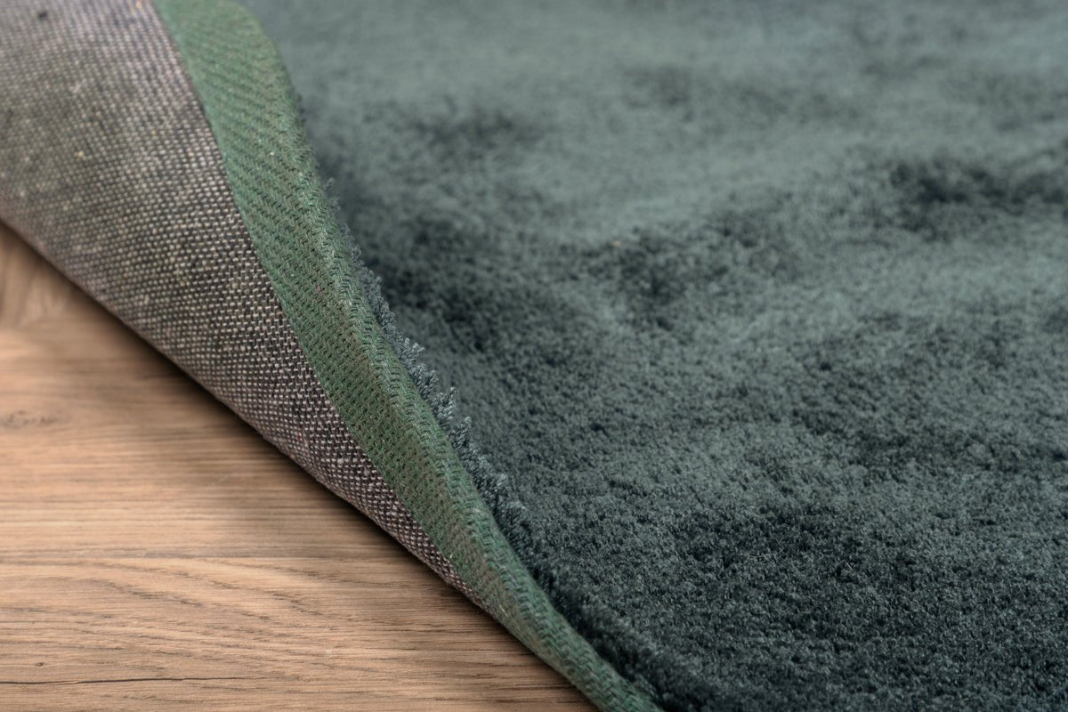 Teppich Vasia – rund mit Glanzoptik aus Polyester