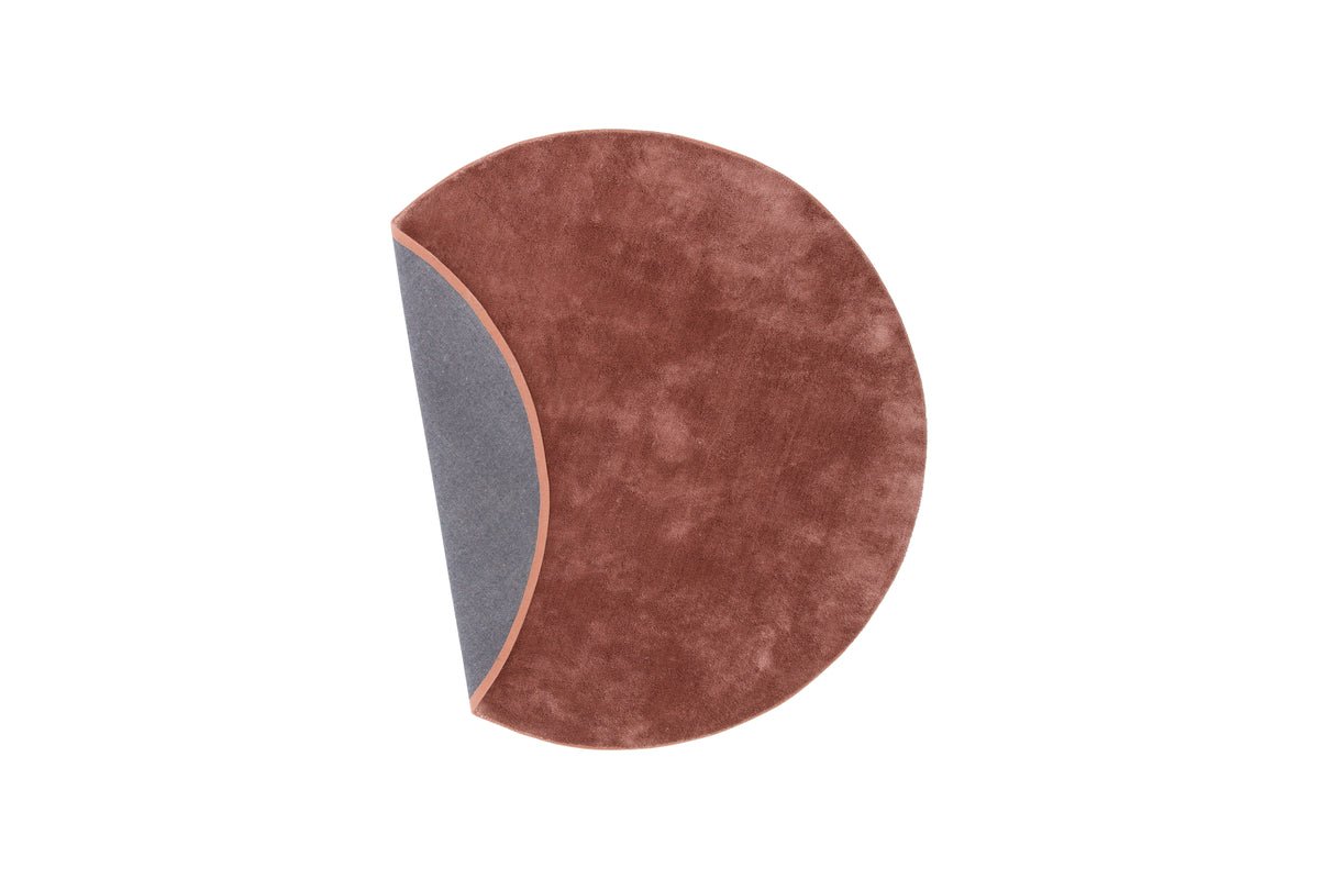 Teppich Vasia – rund mit Glanzoptik aus Polyester