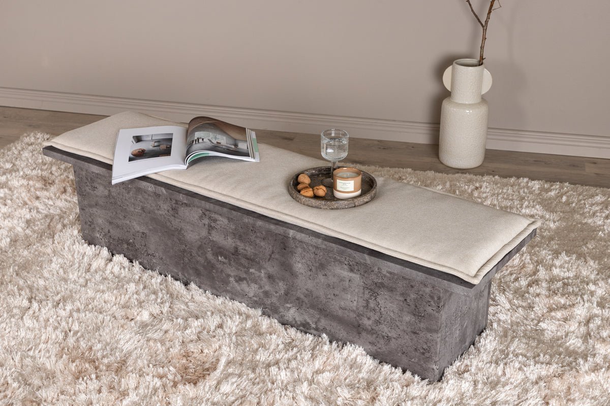 Banc "Stan" – en aspect pierre grise