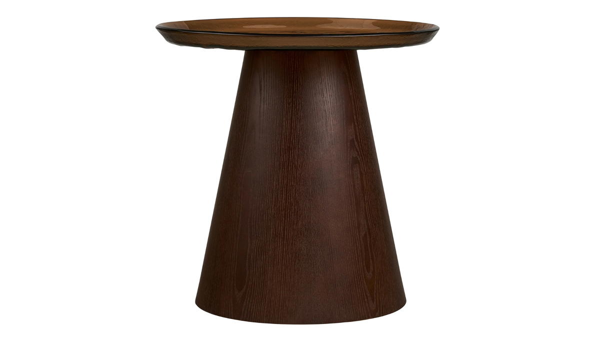 Table d’appoint Oliviera - avec un plateau en verre