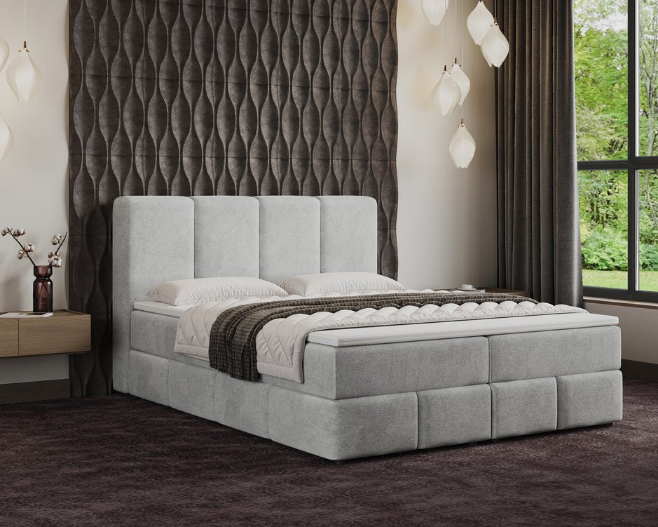 Boxspringbett Venedig Samt mit Stauraum