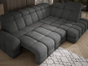 Canapé d’angle design Lima avec fonction de couchage électrique en Bouclé