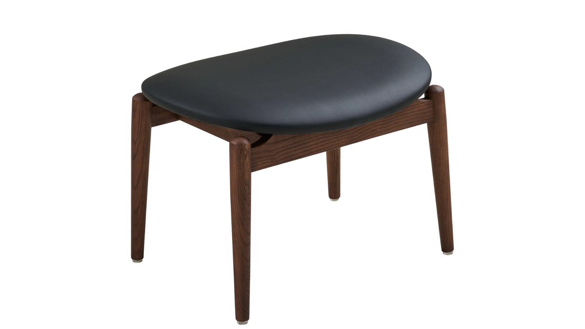Tabouret d’appoint Niko - au choix avec des pieds en bois de frêne ou de chêne