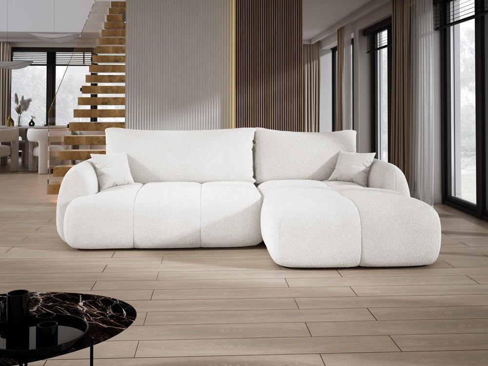 Designer L-bank Coco in Bouclé