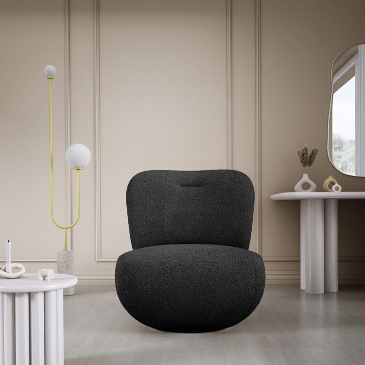 Designer fauteuil Kyoto 360° draaifunctie in Bouclé