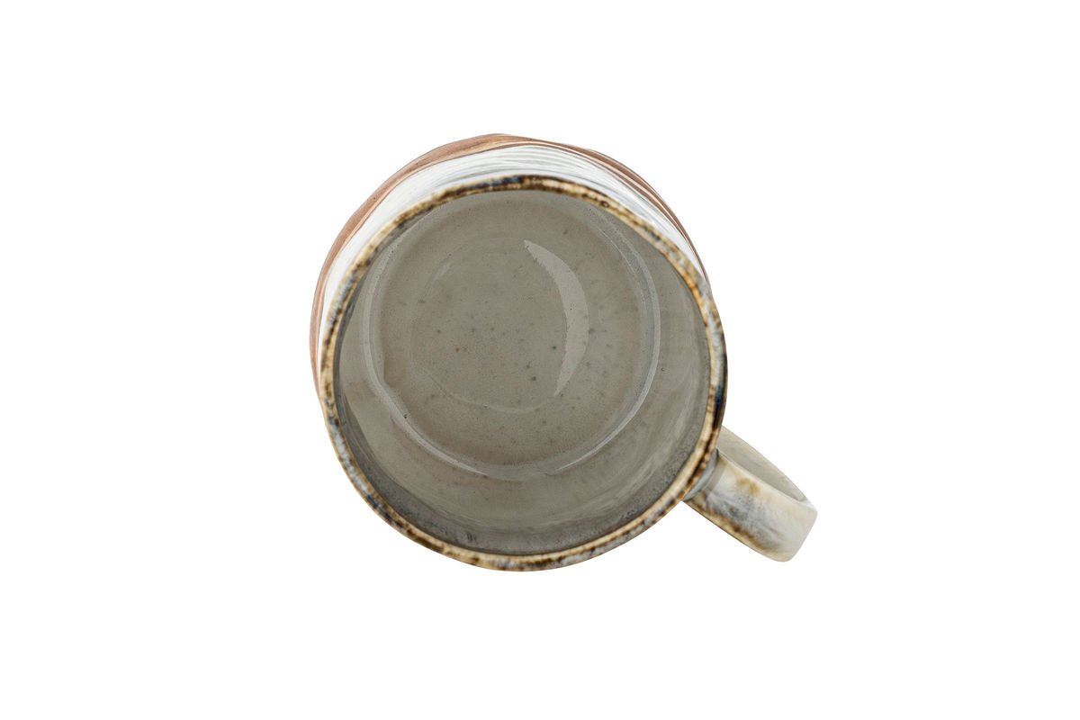 Becher-set Avena – Reactieve glazuur met verticale structuur (4-delige set)