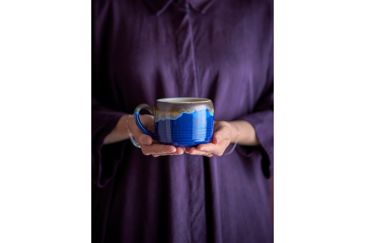 Becher Linea - aus Steingut gefertigt / 4er Set Multipack