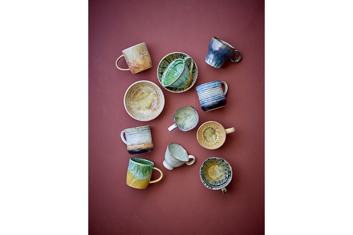 Beker „Elvian“ – Groen steengoed