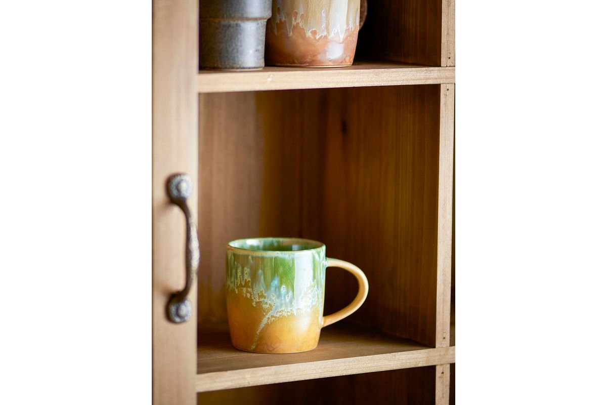 Beker „Elvian“ – Groen steengoed