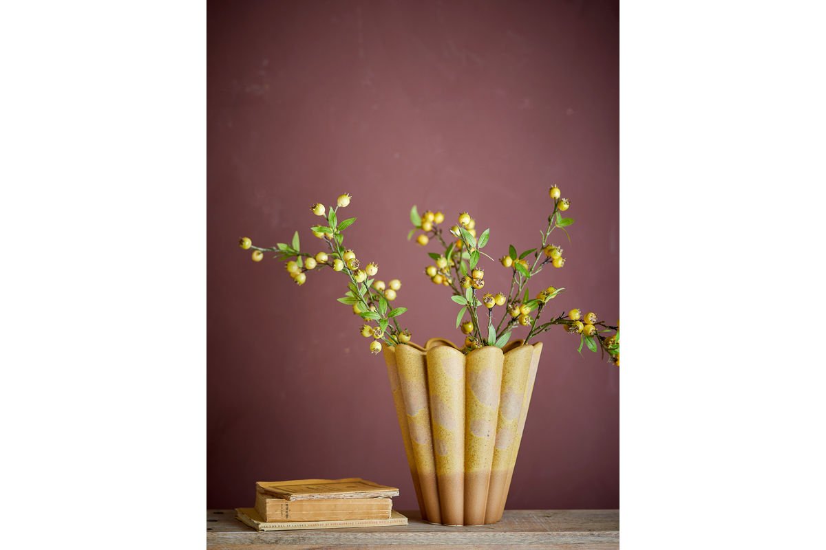 Vase « Yellow Brülé » – en grès