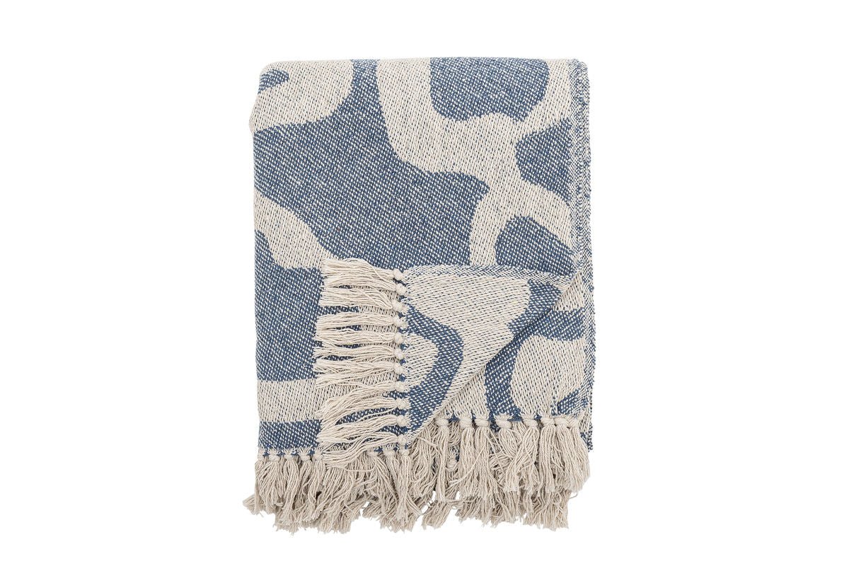 Plaid Maris – gerecyclede katoen met golfpatroon