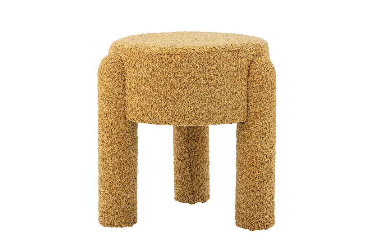 Bijzetkruk Bini – Decoratieve kruk in geel