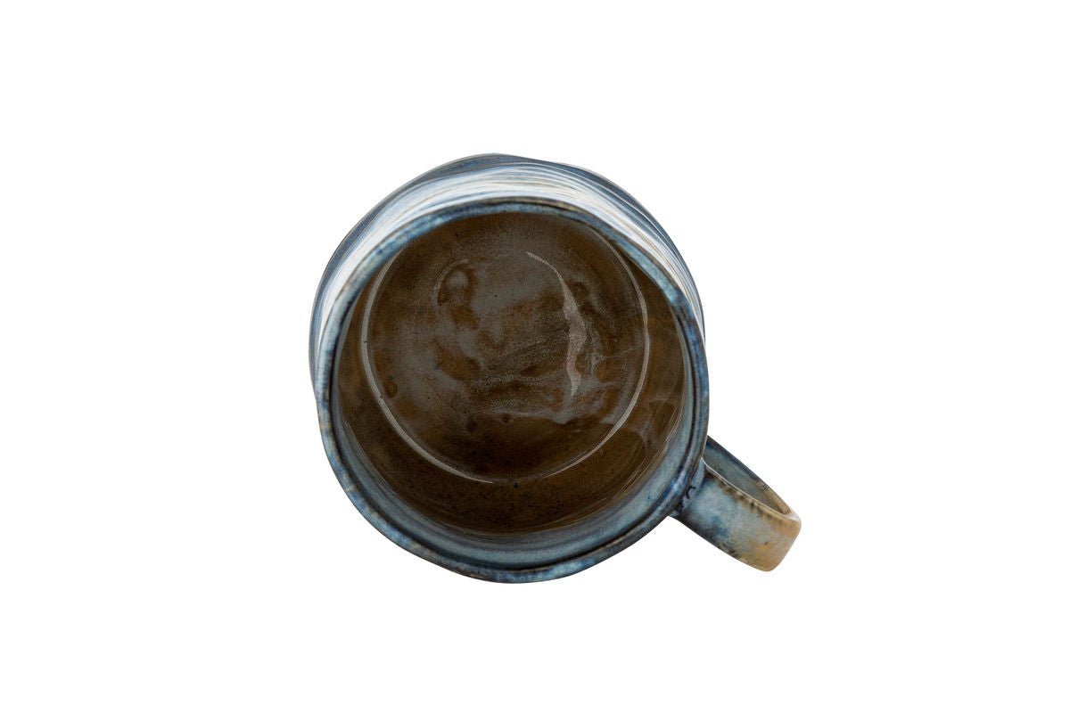 Becher-set Avena – Reactieve glazuur met verticale structuur (4-delige set)