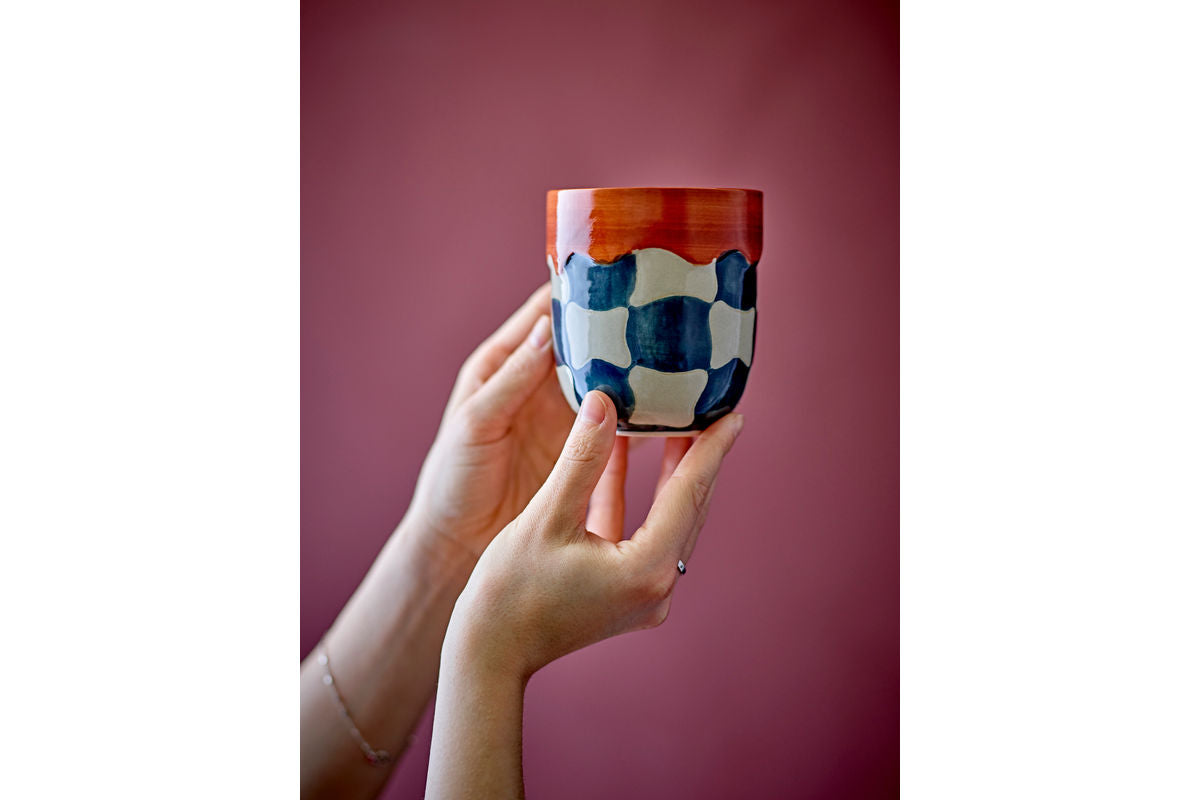 Ensemble de tasses « Karomaro » – faïence peinte à la main (4 pièces)