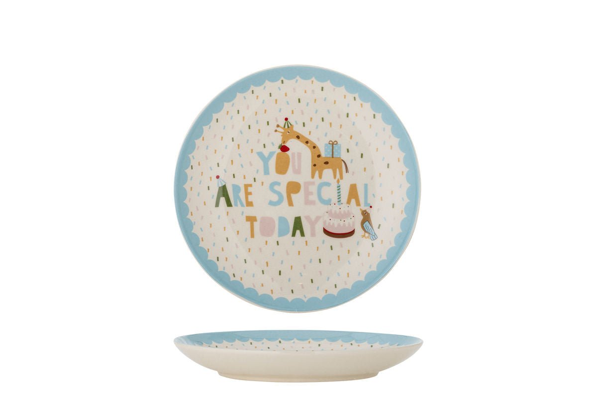 Assiette Eirvik – Bleu, fabriquée en grès