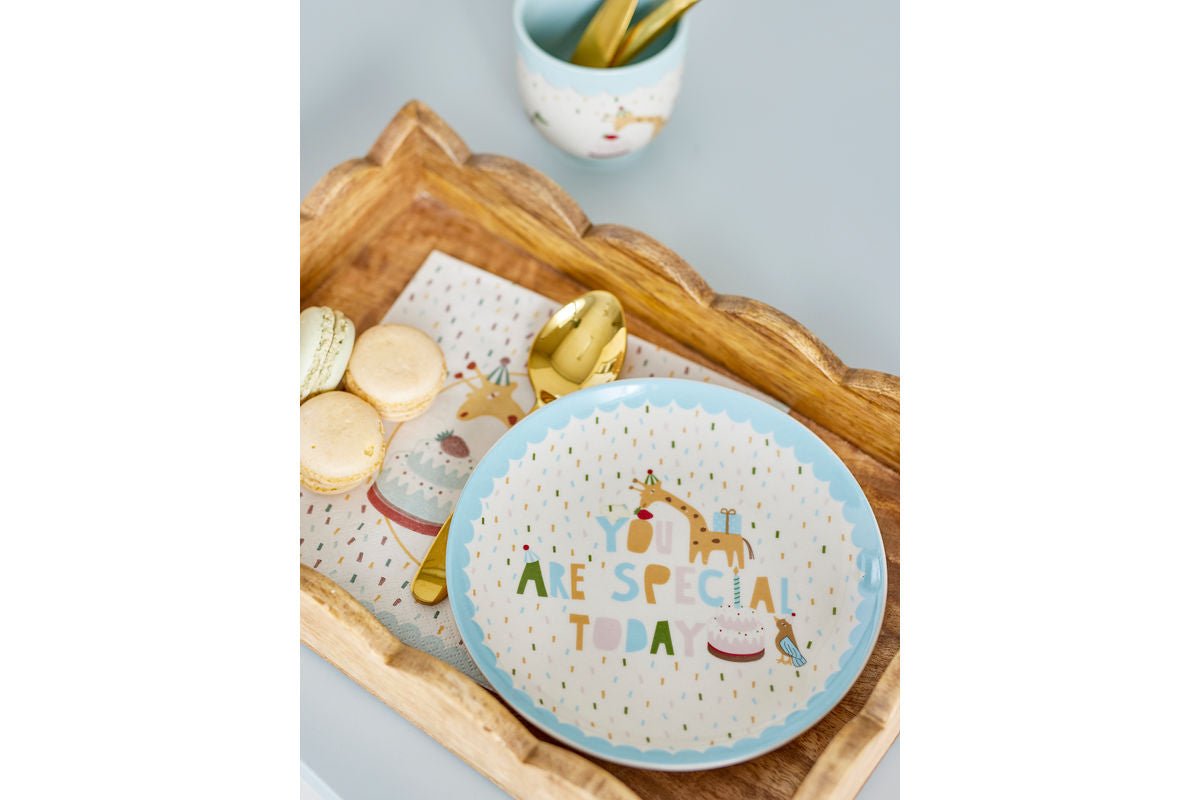 Teller Eirvik – Blauw, vervaardigd uit steengoed