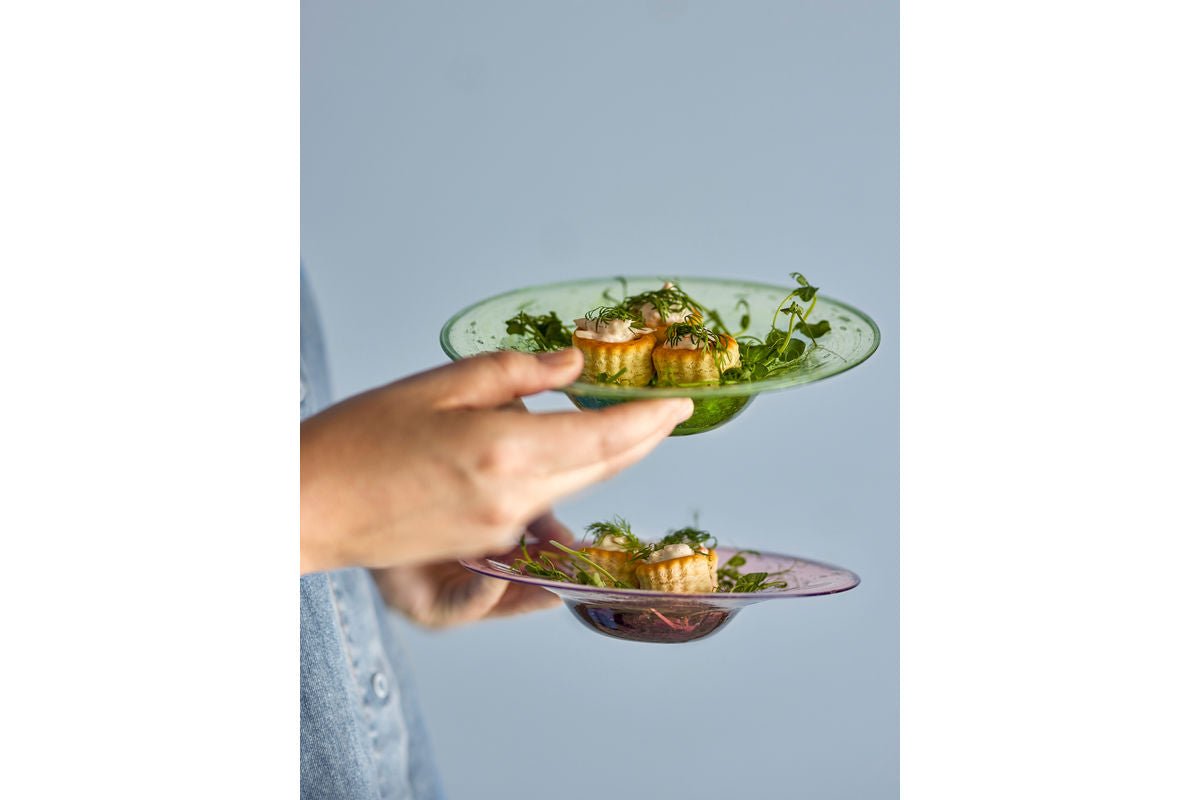 Teller-Set „Arimo“ – Buntes Glas(2-teilig)