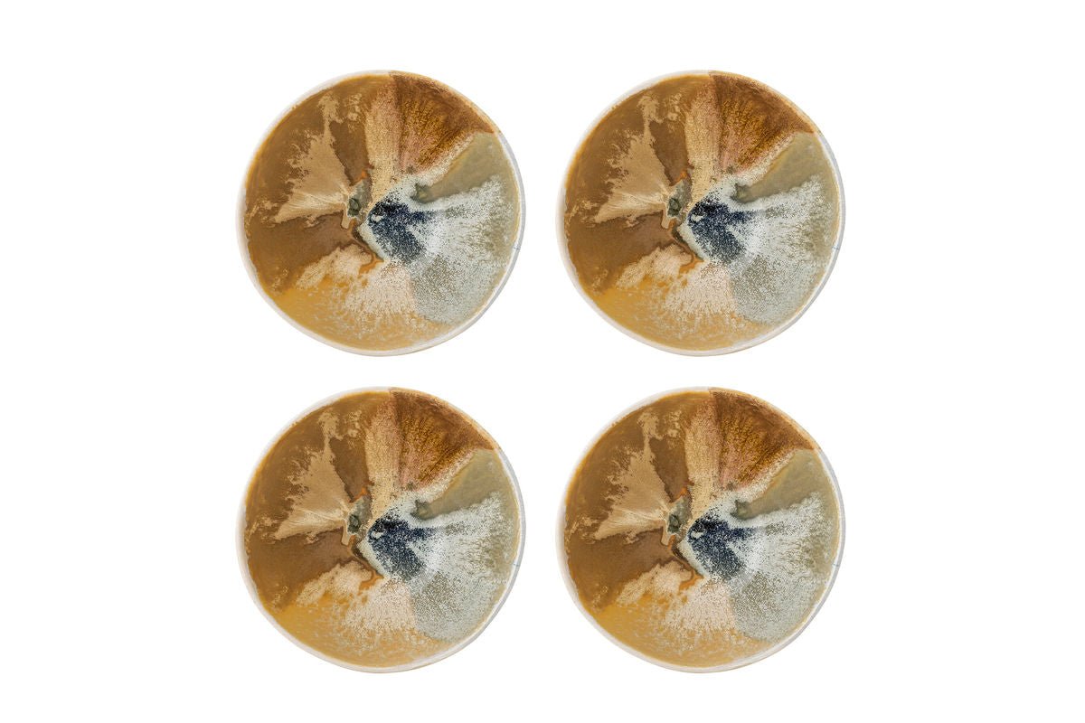 Schaalset „Solari“ – Geel steengoed (4-delig)