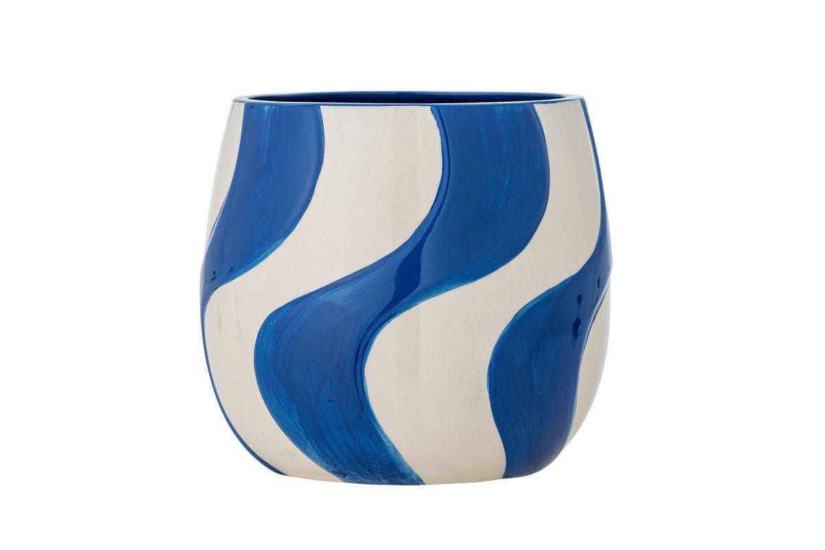 Pot de fleurs « Maris » – Grès bleu