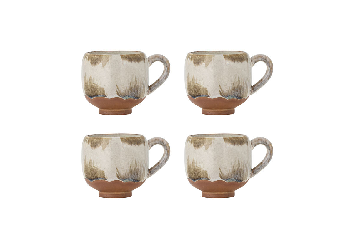 Ensemble de tasses « Salen » – Grès brun (4 pièces)