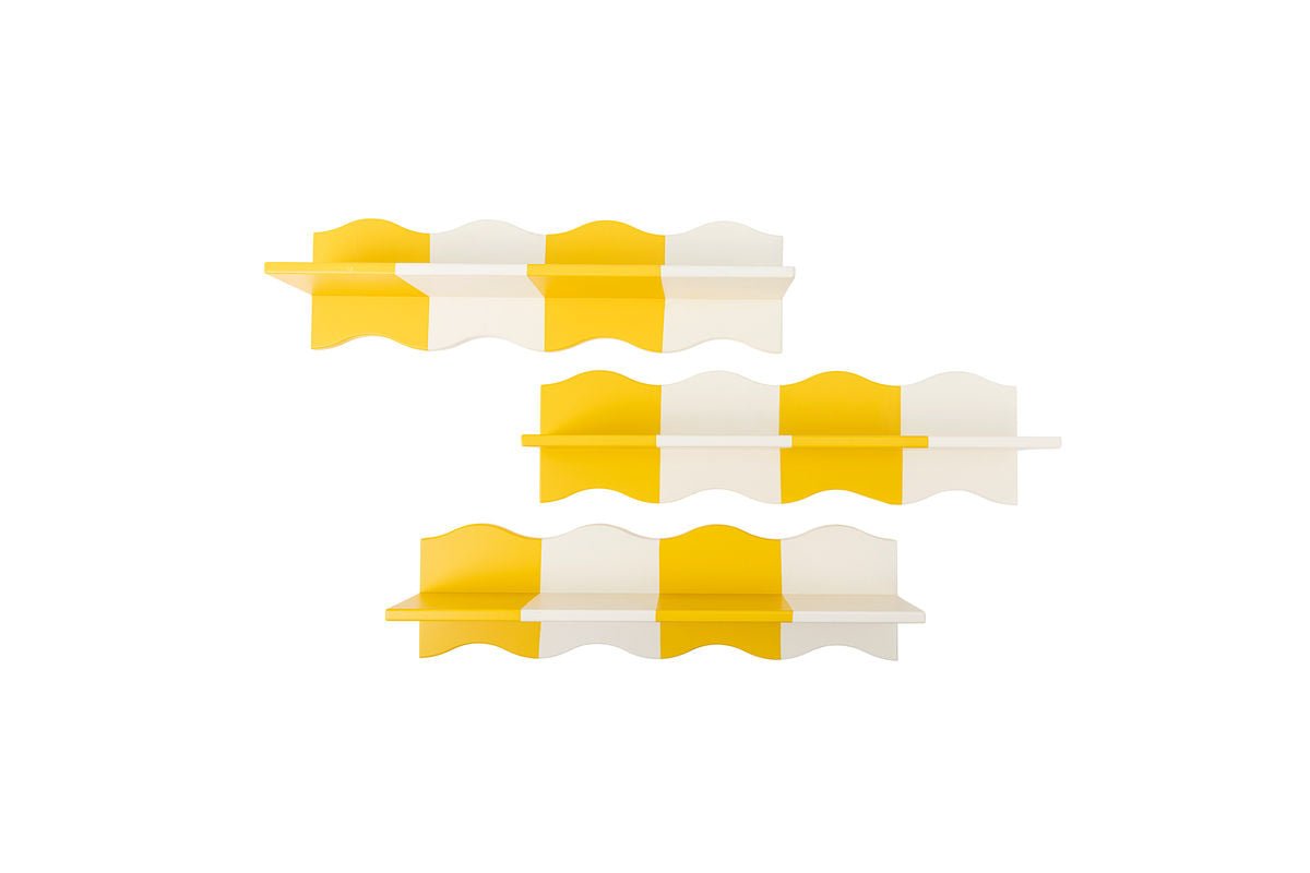 Kinderrek Oslo – Geel wandrek met golvend ruitpatroon