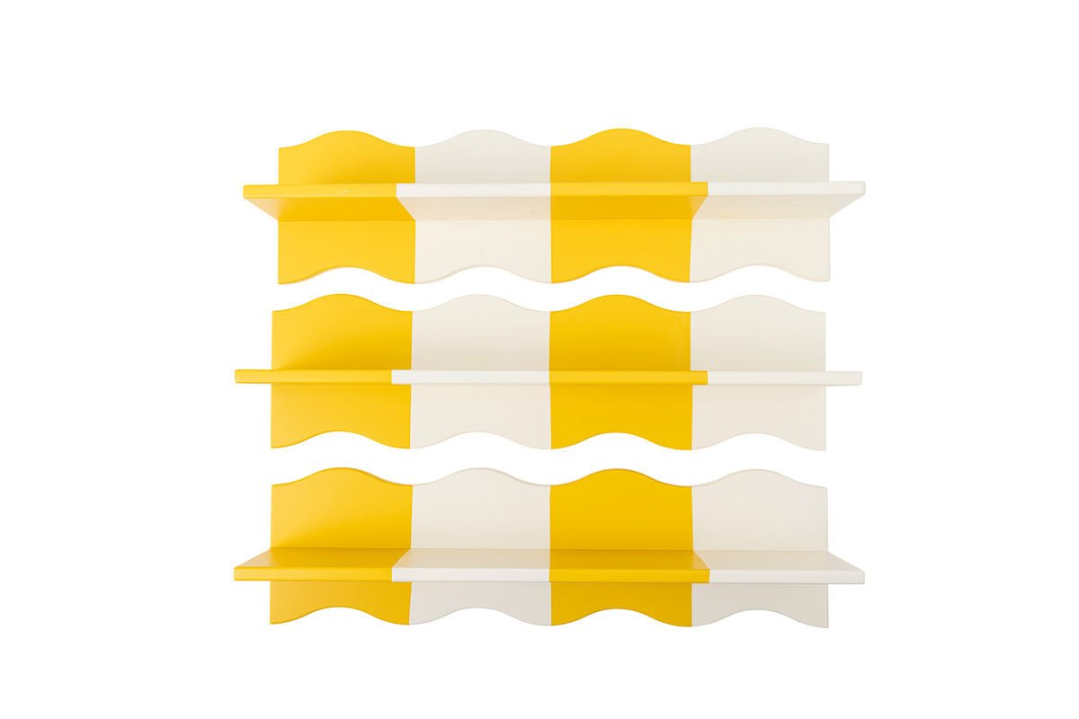 Kinderrek Oslo – Geel wandrek met golvend ruitpatroon