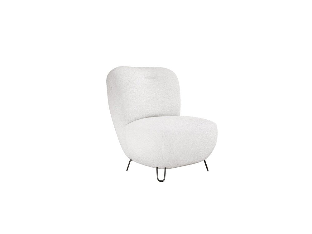 Design Fauteuil Tokyo in Bouclé