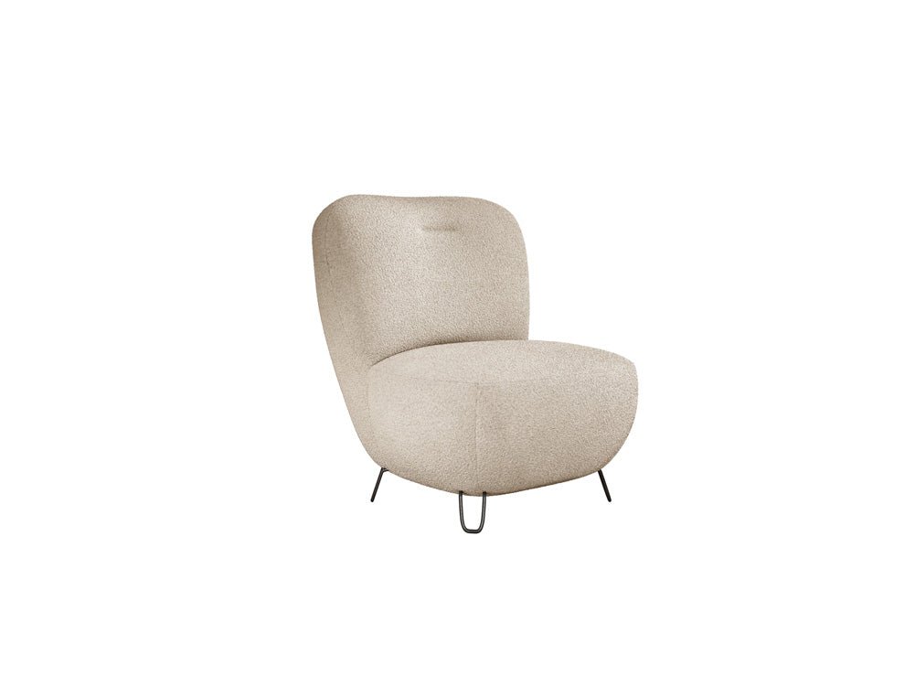 Design Fauteuil Tokyo in Bouclé