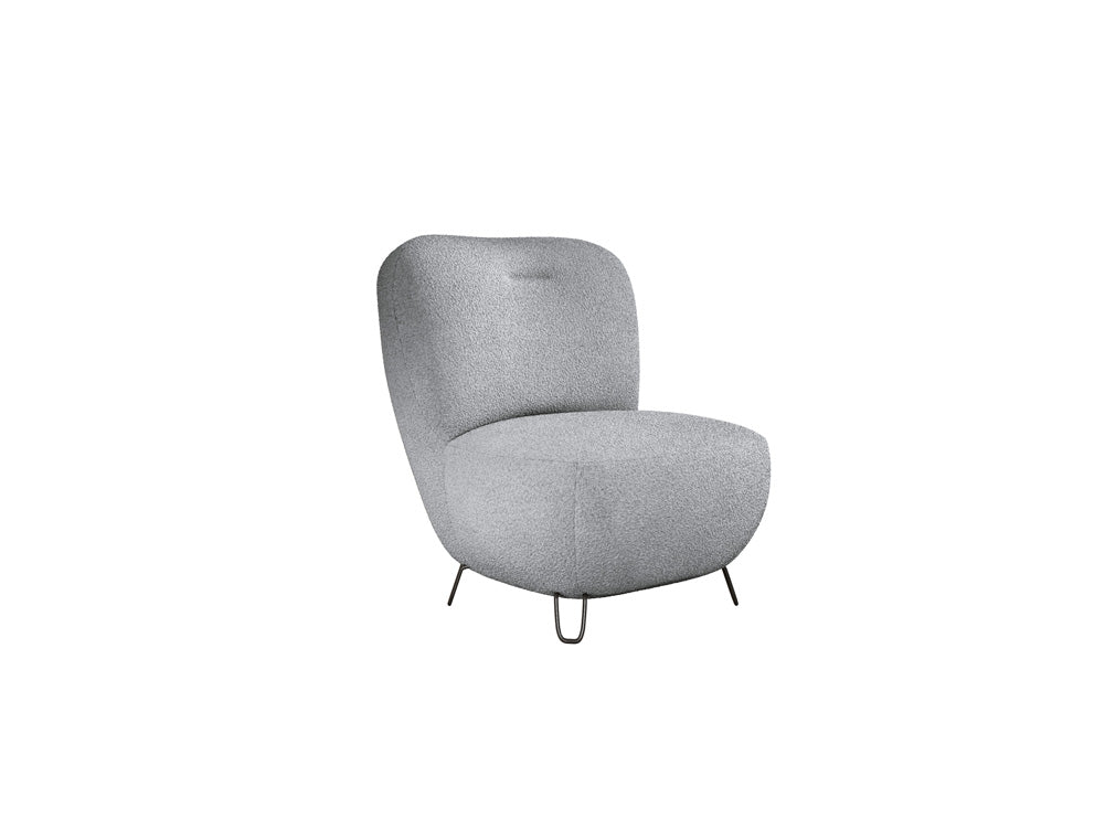 Design Fauteuil Tokyo in Bouclé