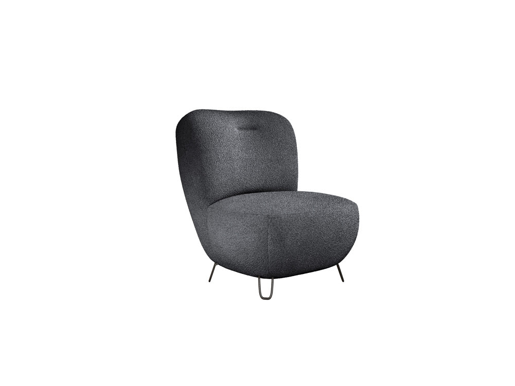 Design Fauteuil Tokyo in Bouclé