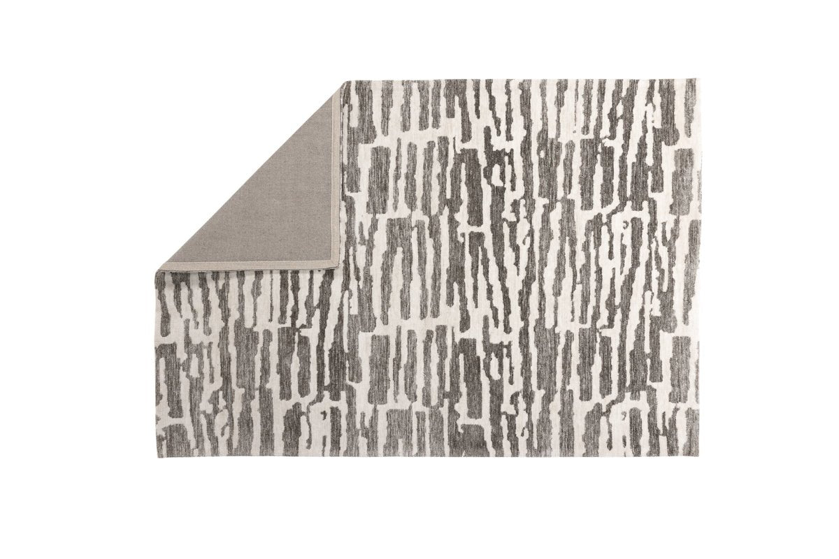 Tapis Inara – en Beige ou Gris en polyester et coton