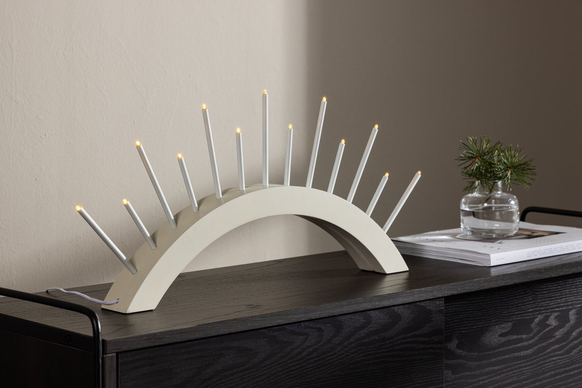 Éclairage de Noël Luma - Arche ronde Beige ou Noir