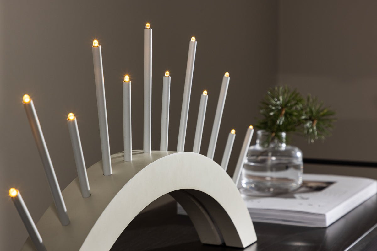 Kerstverlichting Luma - Ronde boog Beige of Zwart