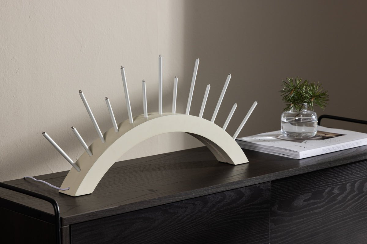 Kerstverlichting Luma - Ronde boog Beige of Zwart