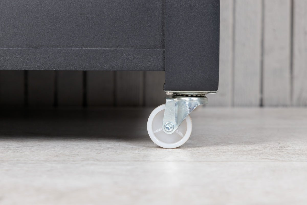 Garten Kissenbox Ludmilla - schwarze Aluminiumkonstruktion inkl. Innentasche