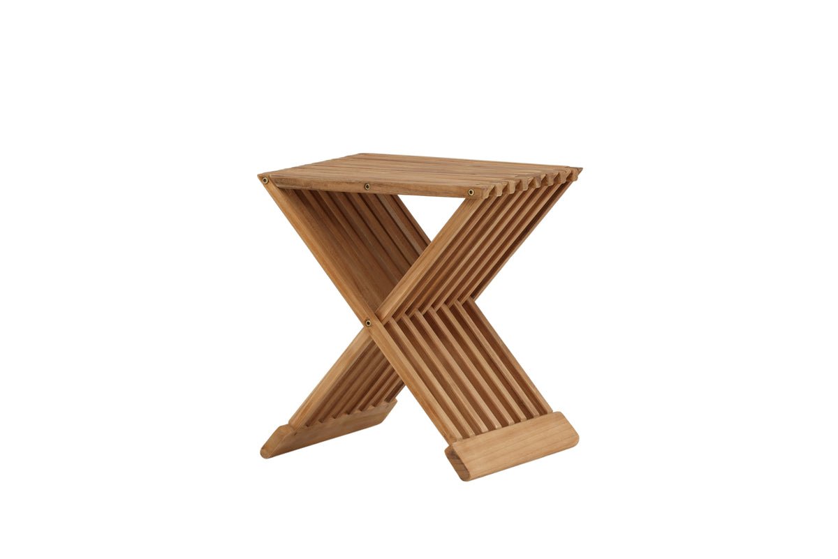 Table de jardin Zuki - une table d'appoint pliante en bois de teck