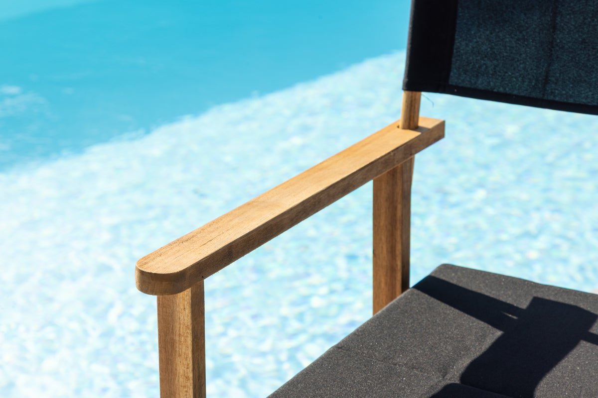 2er Set - Gartenstuhl Marlene aus Akazie/Polyester