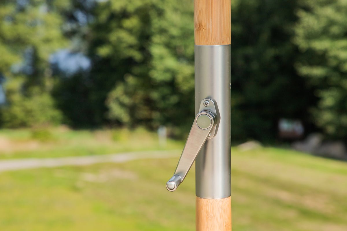 Tuinparasol Boho – Ø270 cm in keuze uit Zwart of Grijs