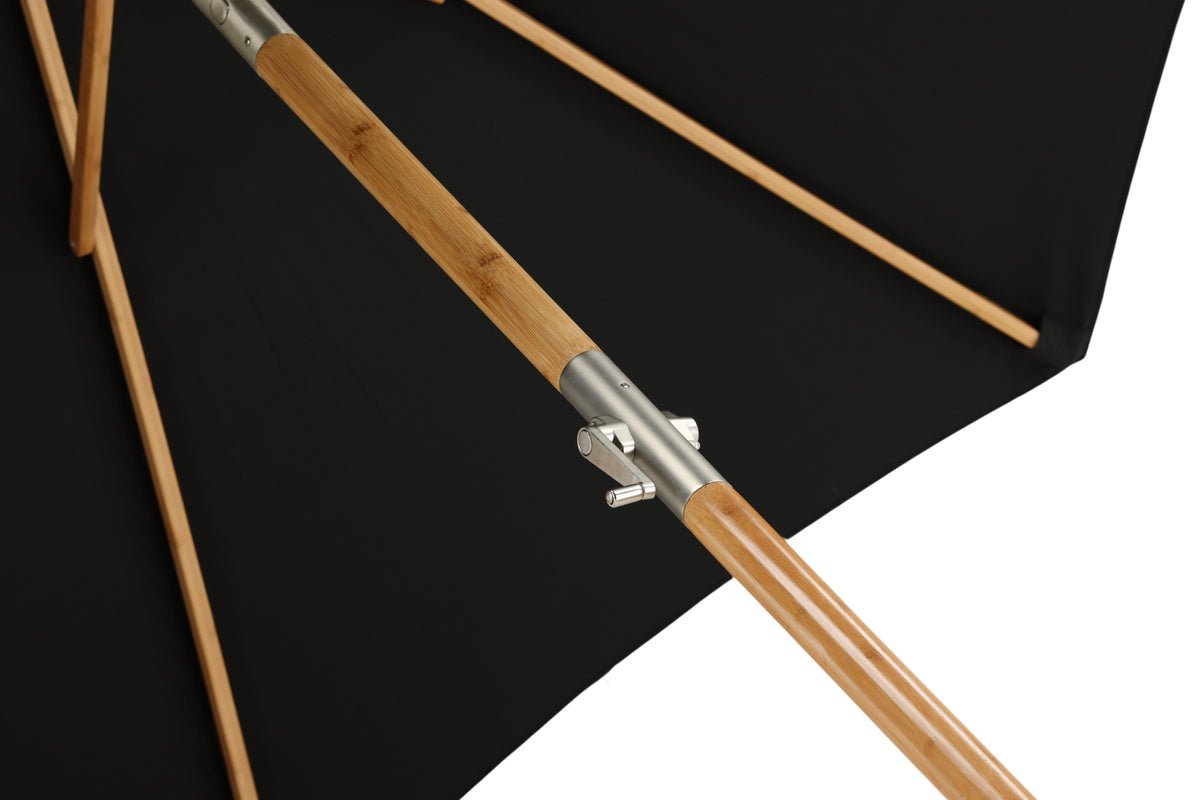 Tuinparasol Boho – Ø270 cm in keuze uit Zwart of Grijs