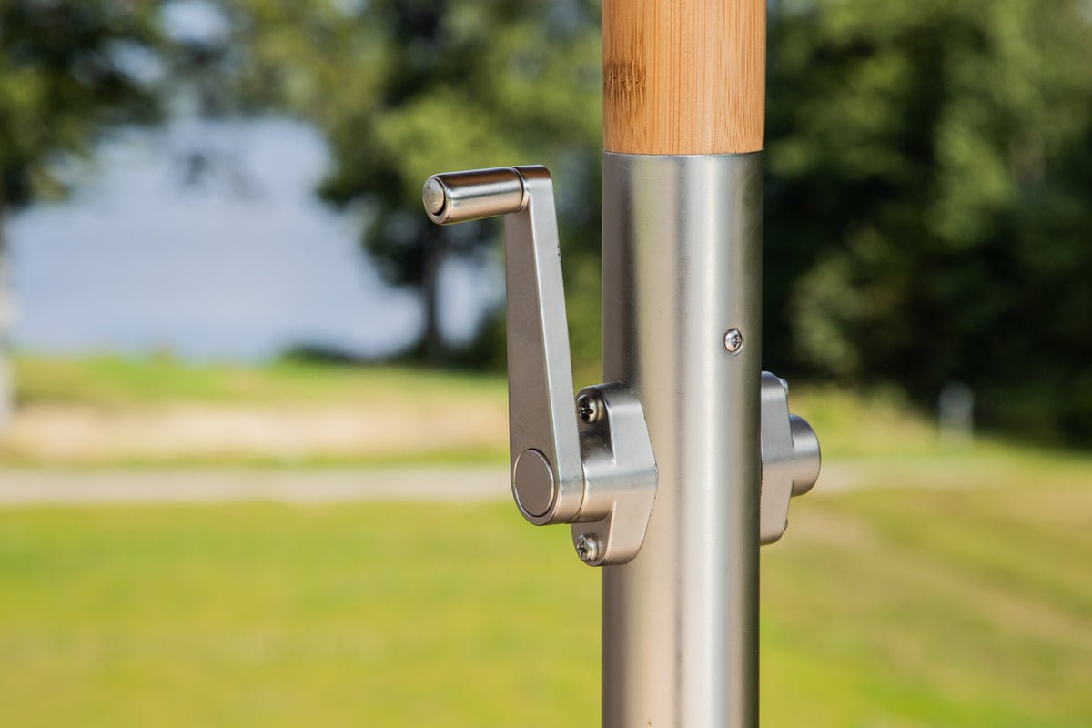 Tuinparasol Boho – Ø270 cm in keuze uit Zwart of Grijs