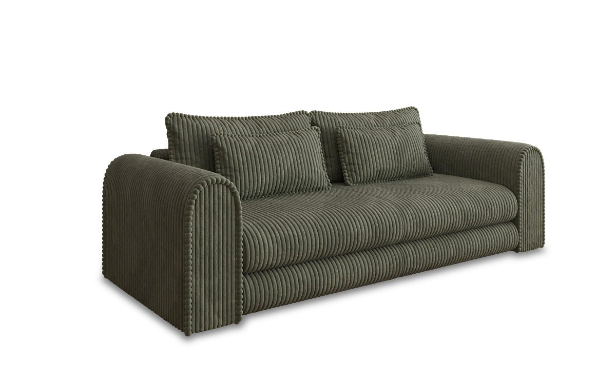 Designbank Lil Buddy 3-zits met slaapfunctie en opbergruimte in breedcorduroy