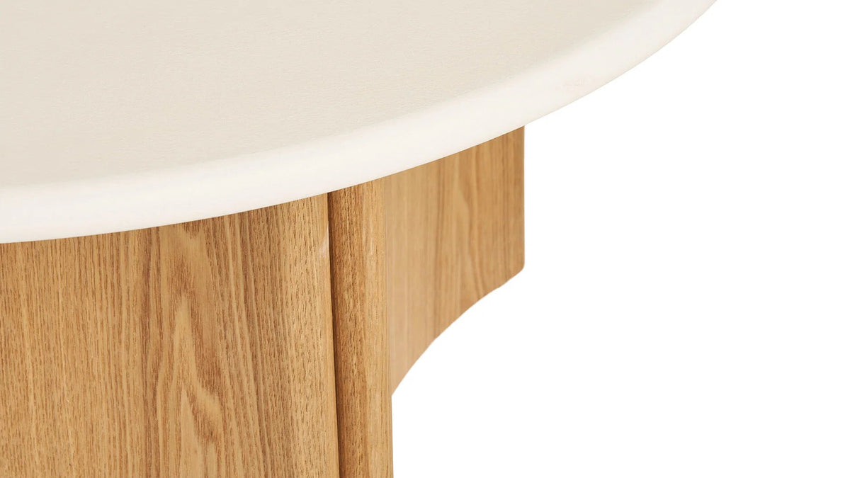 Table basse Mirabell - en aspect bois de frêne