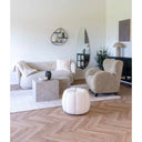 Designer Couchtisch Paris 2er Set in Marmor Optik