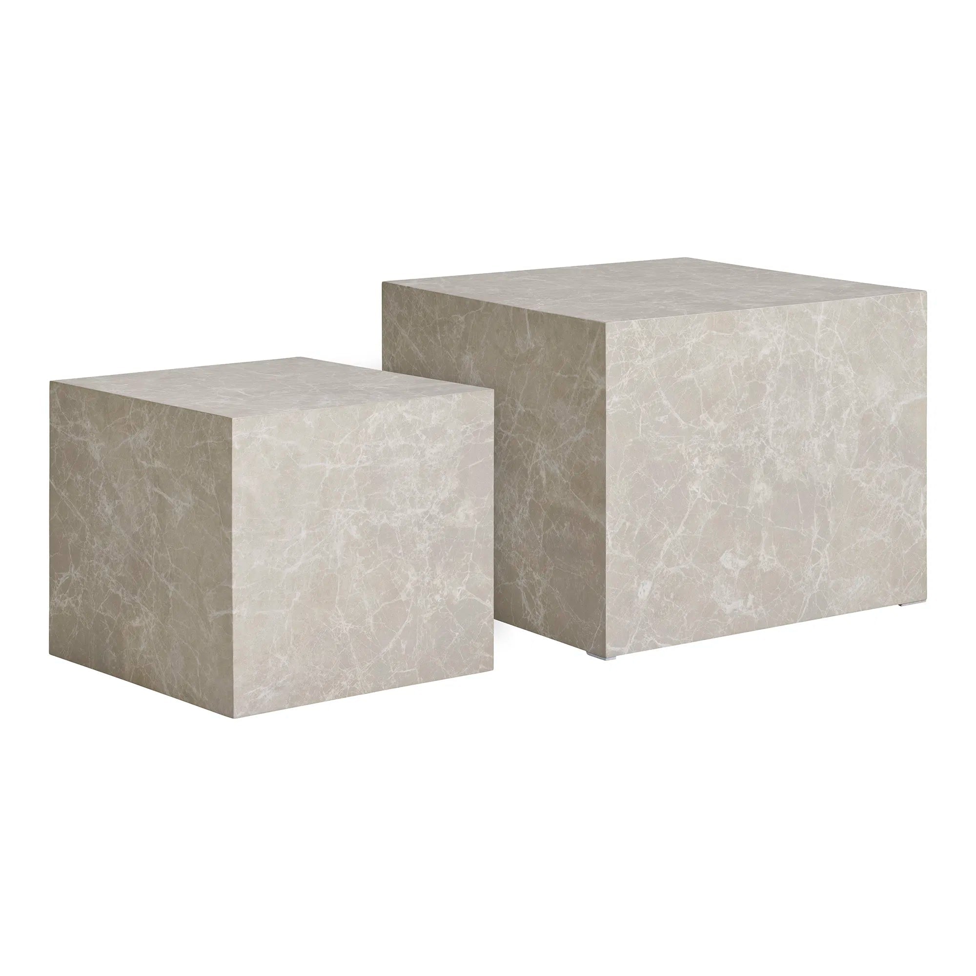 Table basse design Paris en aspect marbre