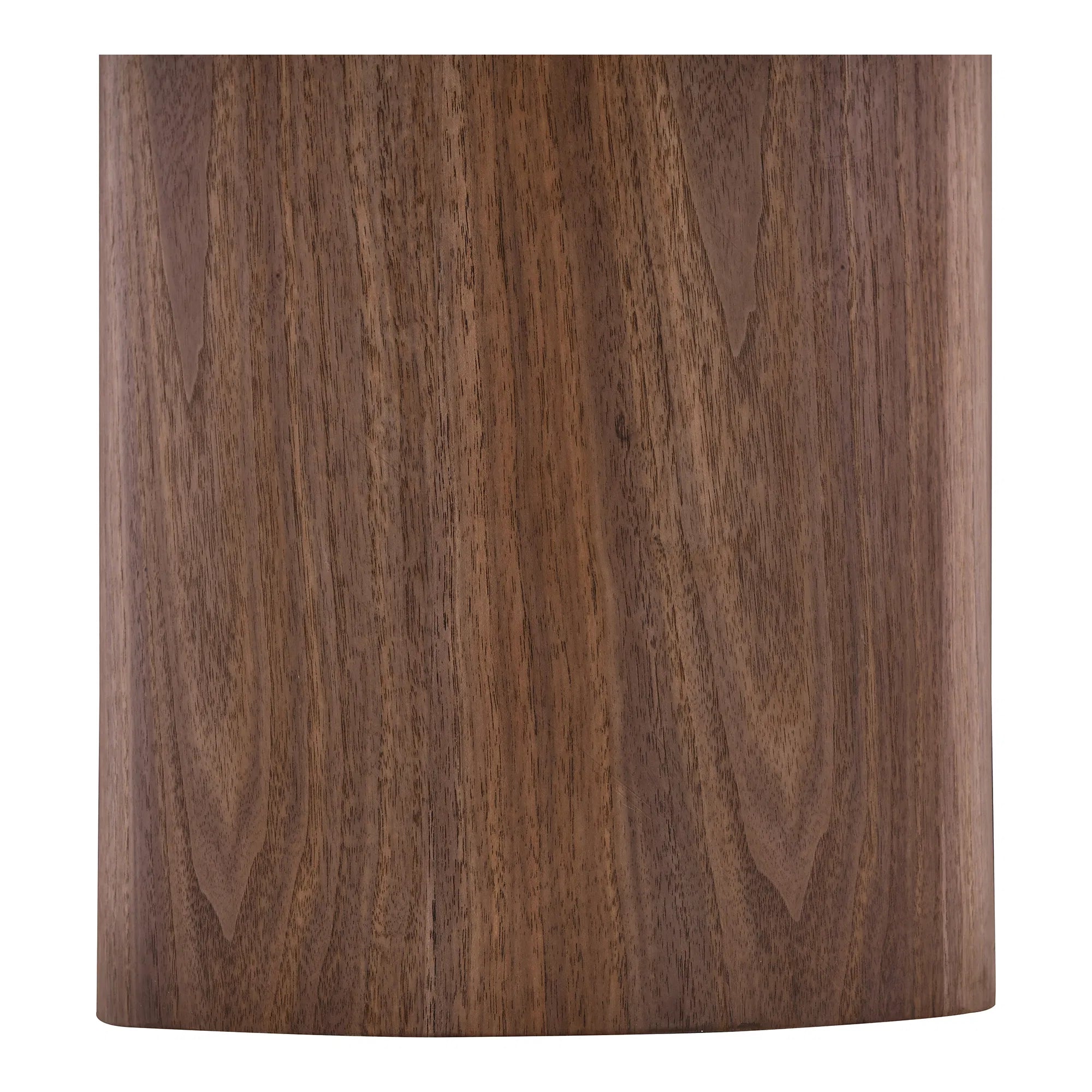 Salontafel Lunaro – met ronde keramische plaat in Wit en cilindervormige houten voet