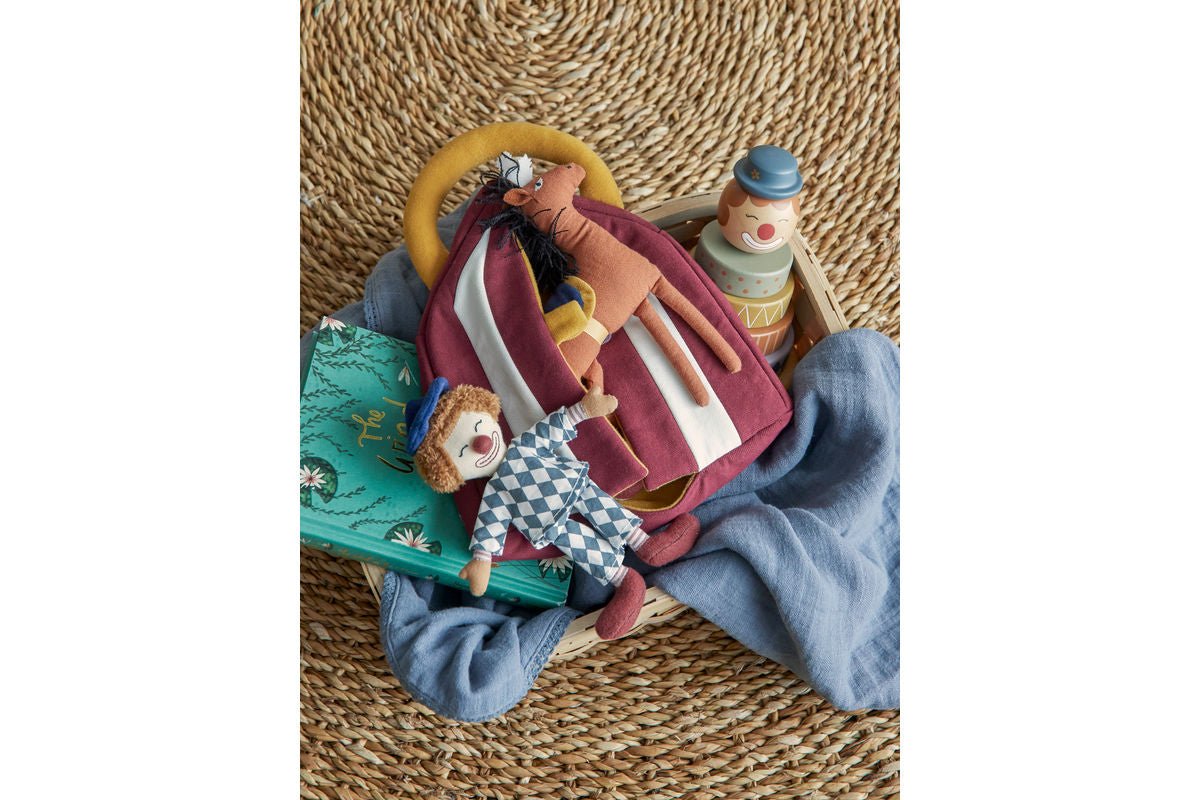 Plüschtier-Set Fernando - Zirkus-Spielset mit Clown, Pferd & Zelt aus Stoff