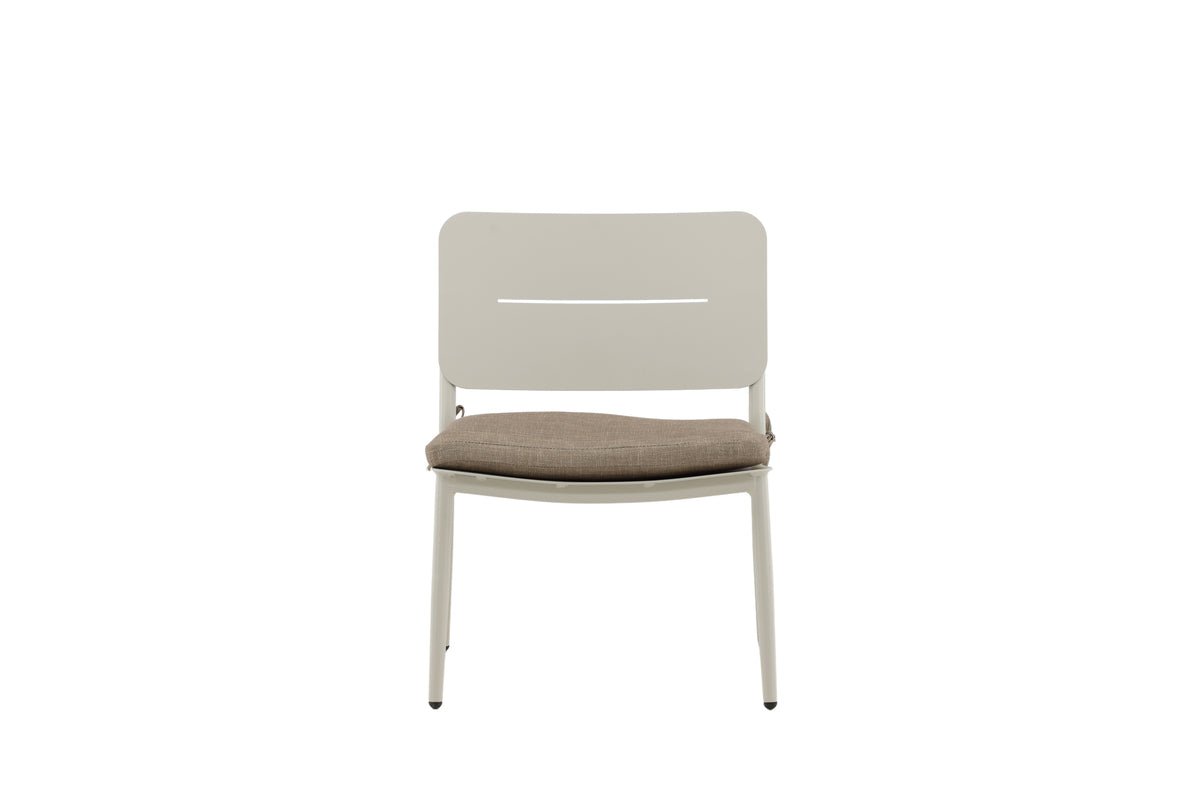 Set de 2 - Chaise de jardin Mara en Métal/Polyester