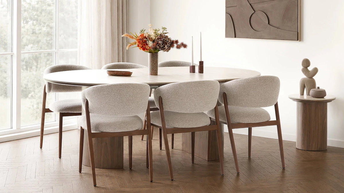 Bijzettafel Lykke - in travertijnlook